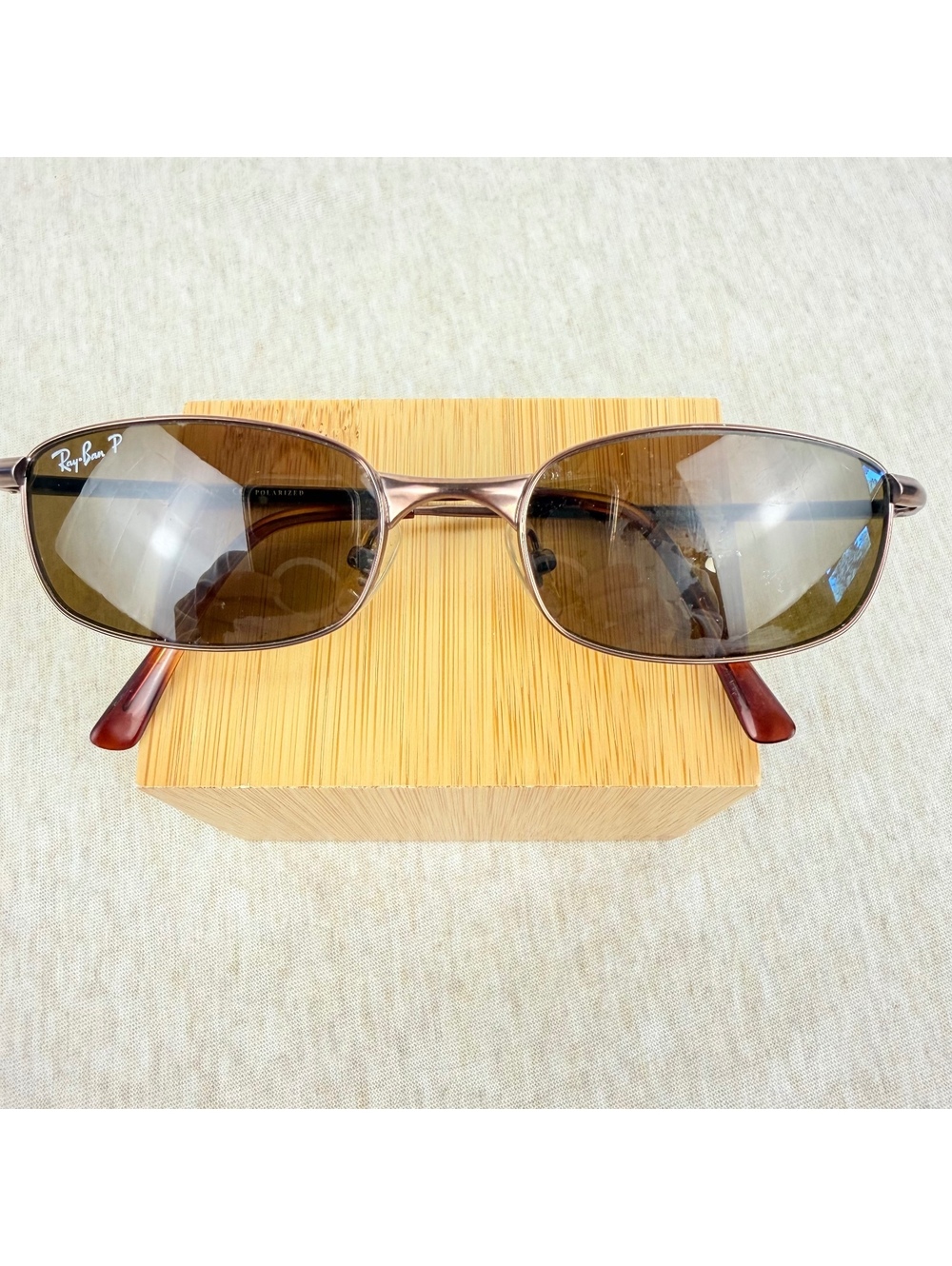 Ray-Ban RB3162 Sleek 012/83 Polarized Sunglasses 52-19 Italy READ